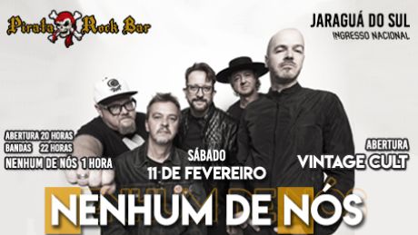 Pirata Rock Bar Apresenta: Nenhum De Nós em Jaraguá do Sul