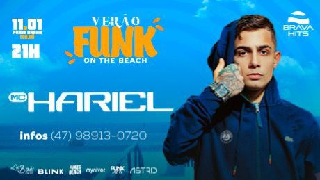 Mc Hariel na Praia Brava! em Itajaí