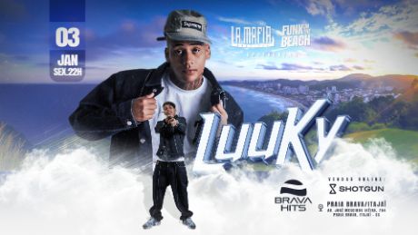 Mc Luuky na Brava Hits! em Itajaí